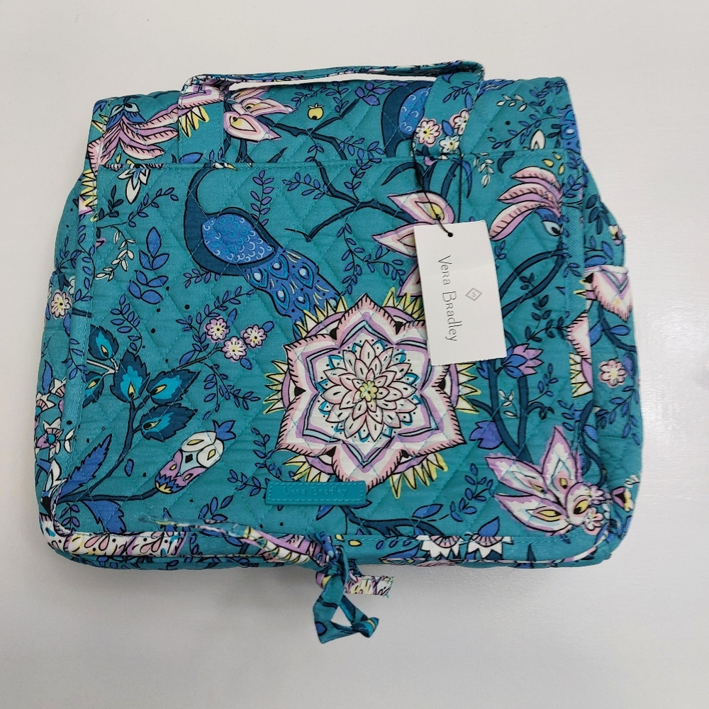 Vera Bradley Grand Hanging Organizer Peacock Garden NWT